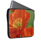 Schöne rote Poppy Laptopschutzhülle (Vorne Rechts)