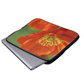 Schöne rote Poppy Laptopschutzhülle (Vorne Knopf)