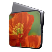 Schöne rote Poppy Laptopschutzhülle (Vorderseite Links)
