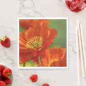 Schöne rote Poppy Serviette (Beispiel)