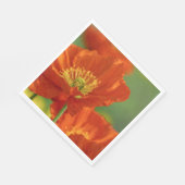 Schöne rote Poppy Serviette (Ecke)