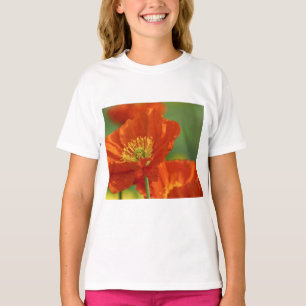 Schöne rote Poppy T-Shirt