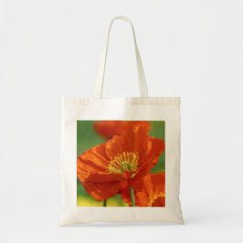 Schöne rote Poppy Tragetasche