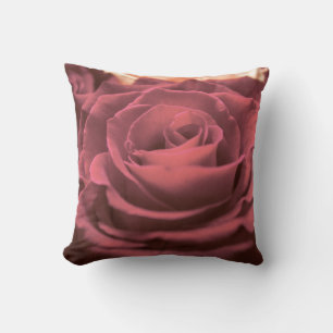 Schöne rote rosa Rosen Blumen Foto romantisch re Kissen