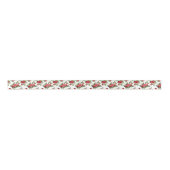 Schöne Rote Rose Bouquet Satin Ribbon Satinband (Vorderseite)