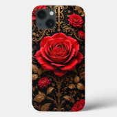 Schöne rote Rose Case-Mate iPhone Hülle (Rückseite)