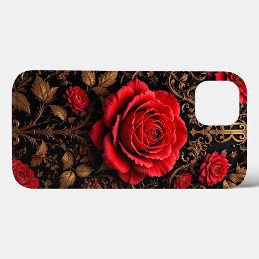 Schöne rote Rose Case-Mate iPhone Hülle (Rückseite (Horizontal))