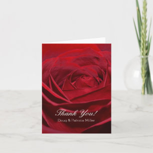 Schöne rote Rose Danke