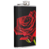 Schöne rote Rose Flachmann (Rechts)