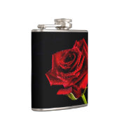 Schöne rote Rose Flachmann (Rechts)