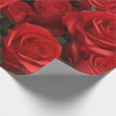 Schöne Rote Rose Geschenkpapier (Ecke)