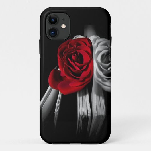 Schöne Rote Rose im Buch Case-Mate iPhone Hülle (Rückseite)