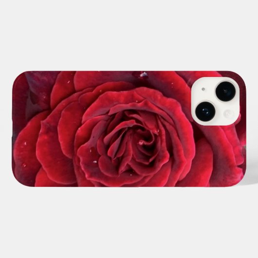 Schöne rote Rose iPhone 14 Fall Case-Mate iPhone Hülle (Rückseite (Horizontal))