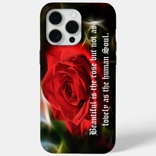 Schöne Rote Rose iPhone/iPad Gehäuse Case-Mate iPhone Hülle (Rückseite)