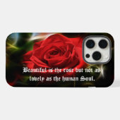 Schöne Rote Rose iPhone/iPad Gehäuse iPhone Hülle (Rückseite (Horizontal))