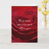 Schöne Rote Rose Karte (Gelbe Blume)