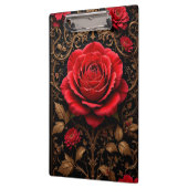 Schöne rote Rose Klemmbrett (Links)