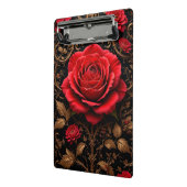 Schöne rote Rose Mini Klemmbrett (Gewinkelt2)