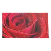 Schöne Rote Rose mit Wasserfällen Kissenbezug (Rückseite)