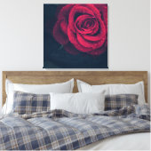 Schöne Rote Rose mit Wasserfällen Leinwanddruck (Insitu (Schlafzimmer))