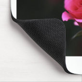 Schöne Rote Rose Mousepad (Ecke)
