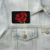 Schöne rote Rose Namensschild (Beispiel)