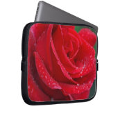 Schöne rote Rose Notebook-Hülle Laptopschutzhülle (Vorne Rechts)