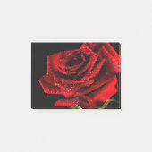 Schöne rote Rose Post-it Klebezettel (Vorderseite)