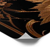 Schöne rote Rose Poster (Ecke)