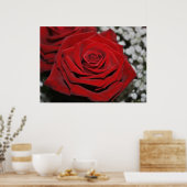 Schöne Rote Rose Poster (Küche)