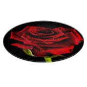 Schöne rote Rose Schneidebrett (Ecke)