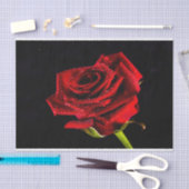 Schöne rote Rose Seidenpapier (Handwerk)