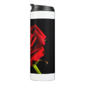 Schöne rote Rose Thermosbecher (Nach rechts gedreht)