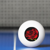 Schöne rote Rose Tischtennisball (Netto)