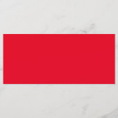 Schöne Rote Rosen Abendessen Menükarte (Rückseite)