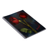 Schöne Rote Rosen Art Journal Notizblock (Rechte Seite)