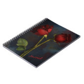 Schöne Rote Rosen Art Journal Notizblock (Linke Seite)