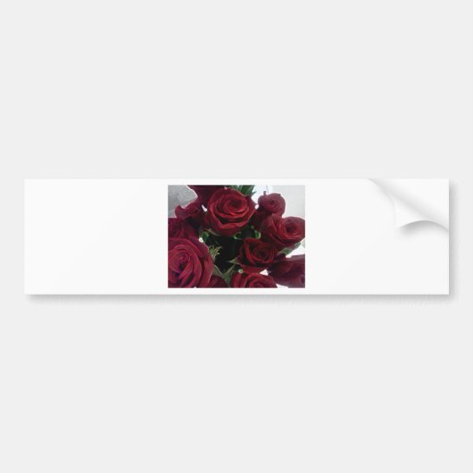 SCHÖNE ROTE ROSEN AUTOAUFKLEBER (Vorne)