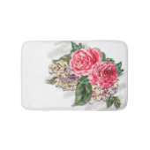 Schöne Rote Rosen Bath Mat Badematte (Vorderseite)