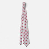 Schöne Rote Rosen Blumenmuster Elegant Neck Tie Krawatte (Rückseite)