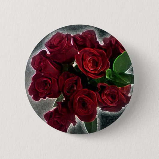 SCHÖNE ROTE ROSEN BUTTON (Vorderseite)