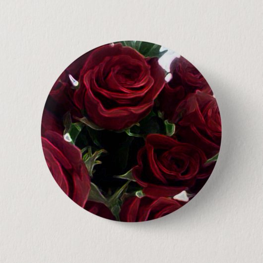 SCHÖNE ROTE ROSEN BUTTON (Vorderseite)