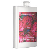 Schöne Rote Rosen Flachmann (Rechts)