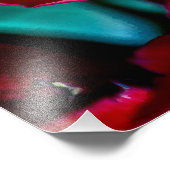 Schöne Rote Rosen Fotodruck (Ecke)