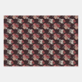 Schöne Rote Rosen FrühjahrsBrautparty Geschenkpapier Set (Vorderseite 2)