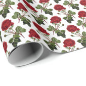 Schöne rote Rosen Geschenkpapier (Rolleneckpunkt)