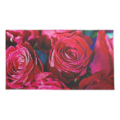 Schöne Rote Rosen Kissenbezug (Rückseite-Links)