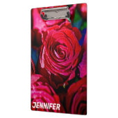 Schöne Rote Rosen Klemmbrett (Links)