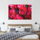 Schöne Rote Rosen Leinwanddruck (Insitu (Schlafzimmer))