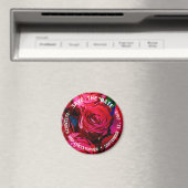 Schöne Rote Rosen Magnet (In Situ (Geschirrspüler))